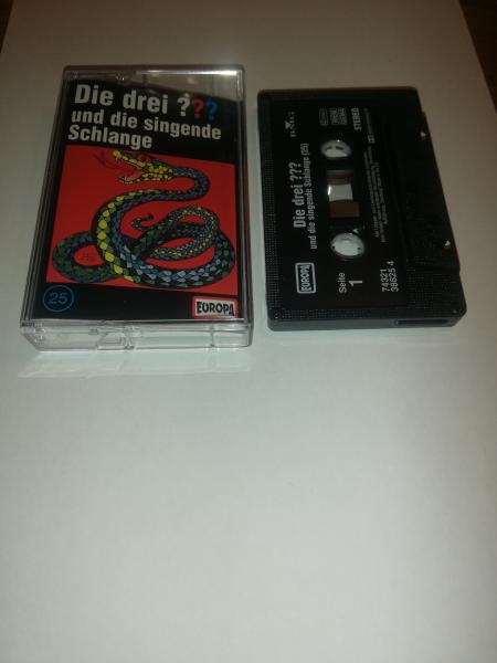 Die Drei Fragezeichen Folge 25 und die singende Schlange Schwarz mit Weißen Druck 8287674446 4/1